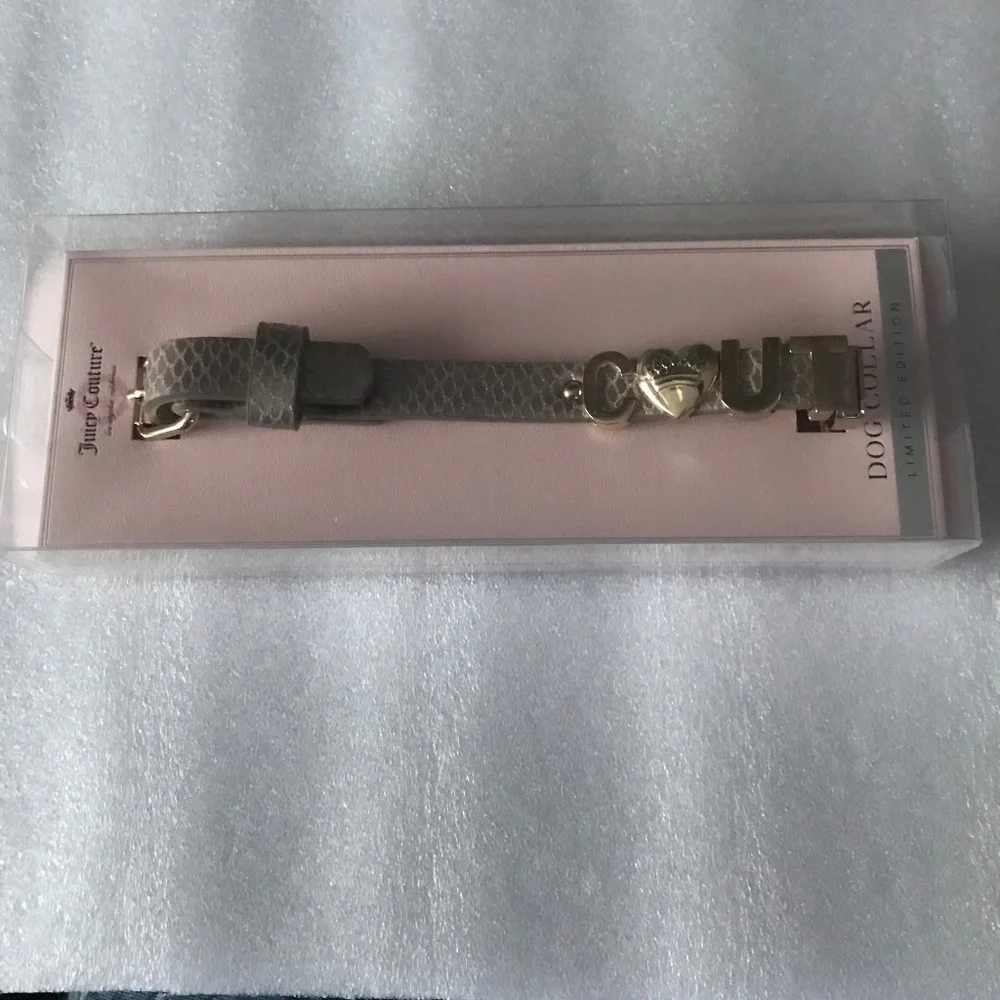 Juicy Couture Dog Collar Limited Edition 9/16” Wide for necks 10”-13.5”